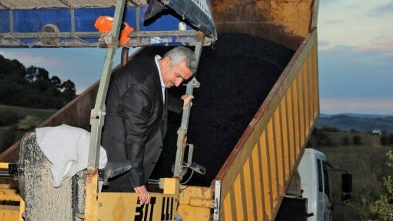 BARAN;KÖRFEZ’DE 80 BİN  TON ASFALT SERDİK