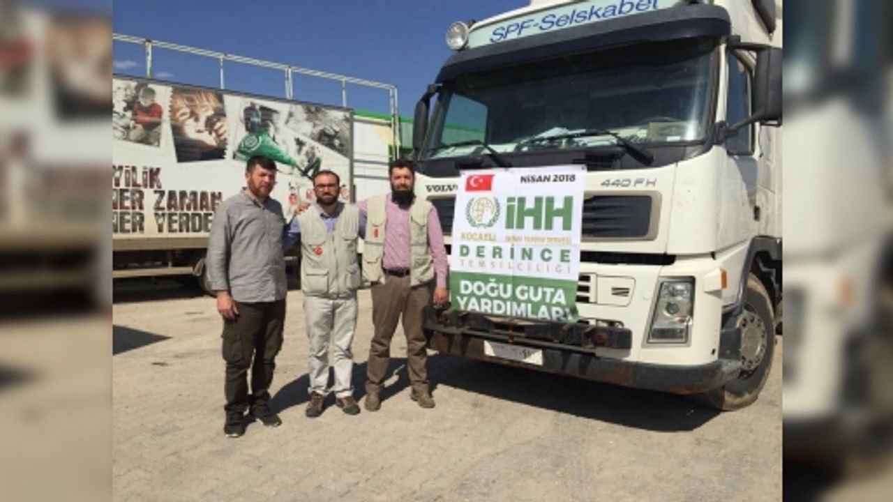 DERİNCE'DEN DOĞU GUTA'YA YARDIM ELİ