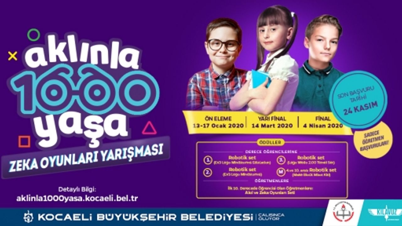 Haydi Çocuklar! ‘’Aklınla 1000 Yaşa’’ Başlıyor