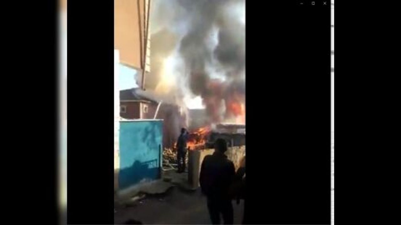 İşte O Yangının  Kamera Görüntüleri