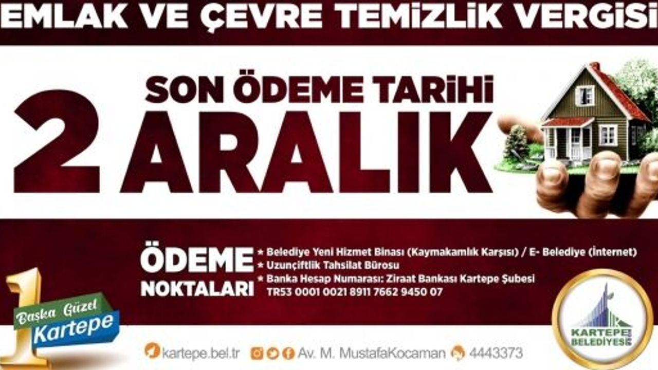 Kartepe’de Hafta Sonu Vezneler Açık Olacak