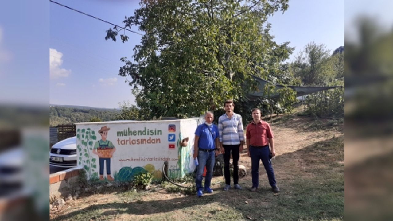 Kaymakam ve Ekibinden Genç  Ziraat Mühendisine Ziyaret