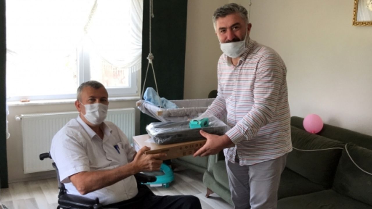    Başkan Büyükakın, Engelli Muhtarın İsteğini Kırmadı