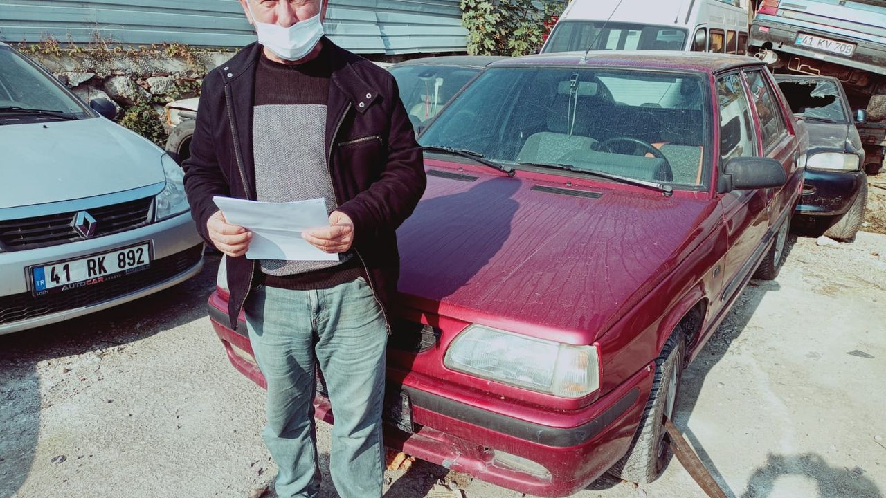 3 Yıl Önce Çalınan Aracı,  Kocaeli’nde Bulundu