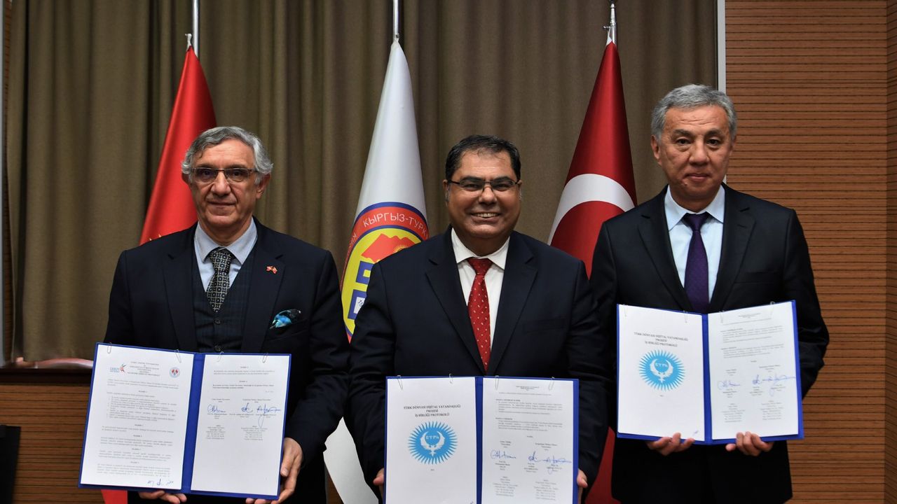 GTÜ Manas Üniversitesi ile Eğitimde İş Birliği Protokolü İmzaladı