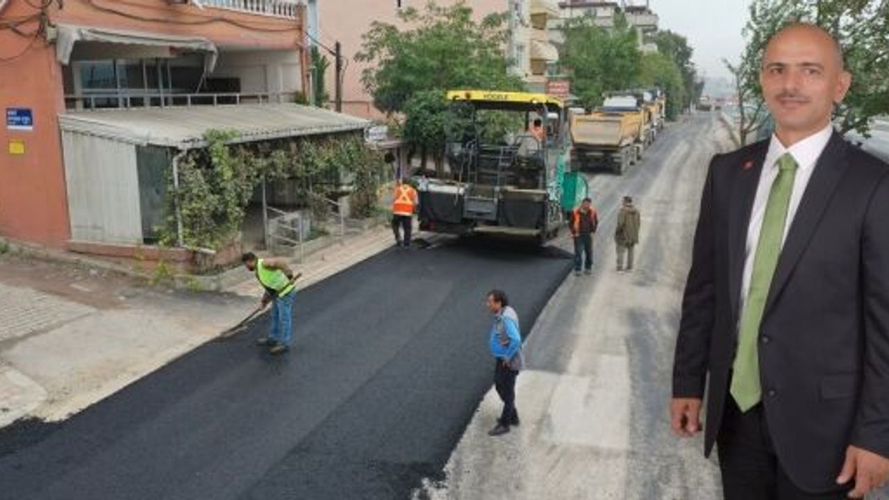 Gazi Mustafa Kemal Caddesi’ne 700 Ton Asfalt
