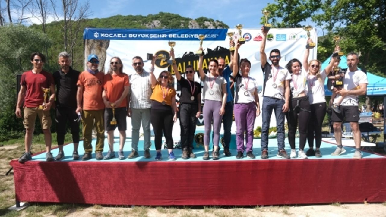 Ballıkayalar Tırmanış Şenliği’nde  Kupalar Sahiplerini Buldu