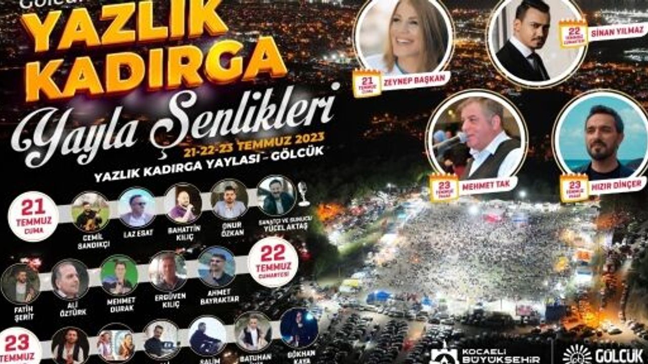 Gölcük Belediyesi Yazlık Kadırga Şenliği 21-22-23 Temmuz'da