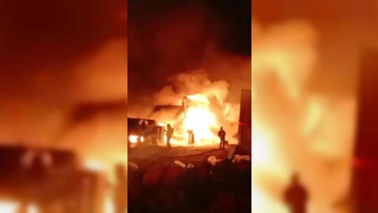 ASFALT ERİTME TANKINDA PATLAMA: 2 YARALI