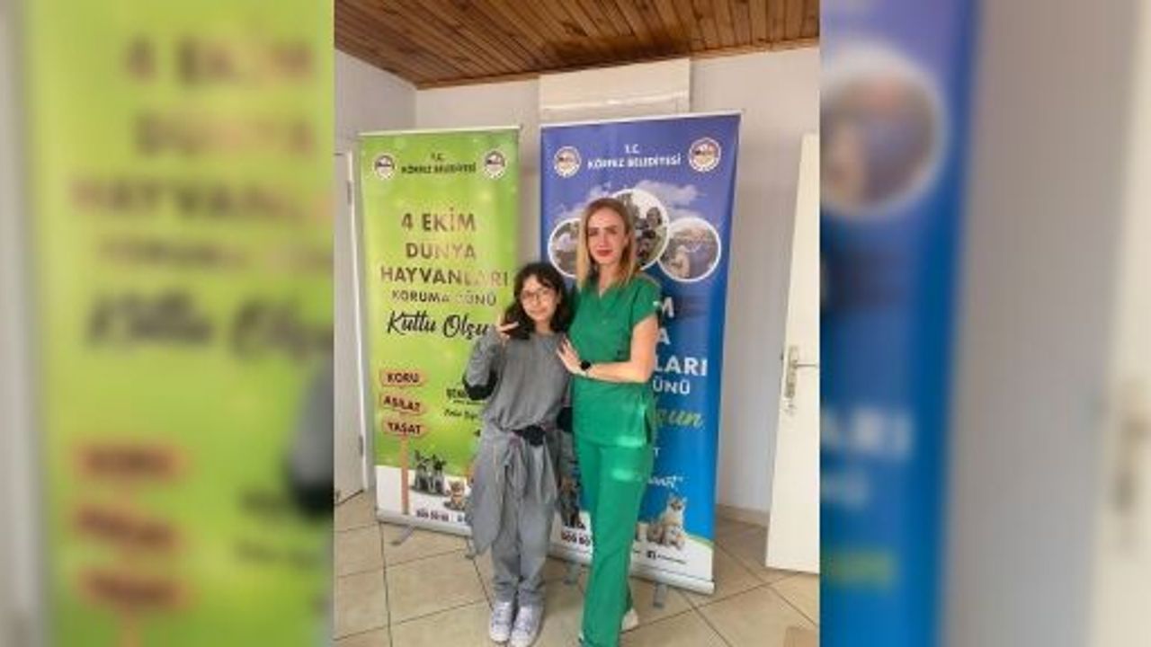 Küçük Ela’dan Veteriner  Demirhan’a 4 Ekim Ziyareti