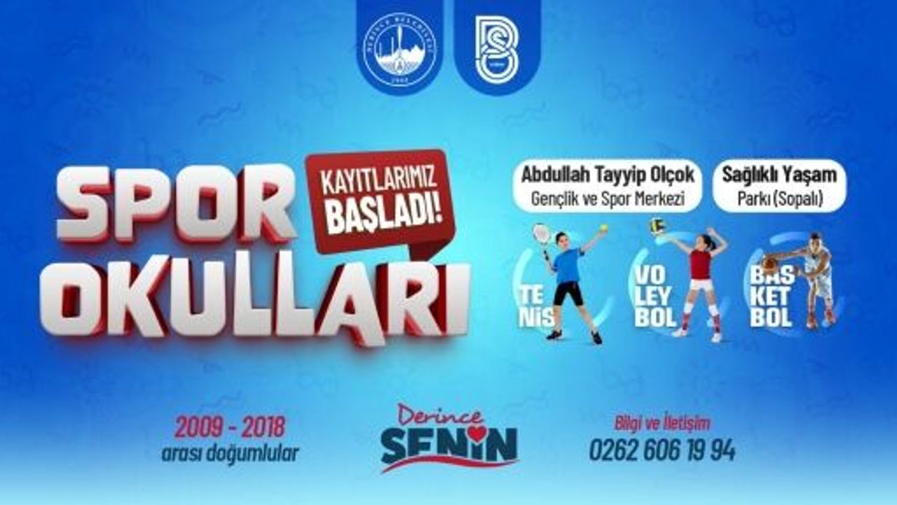 Derince’de Spor Okulları Kayıtları Başladı
