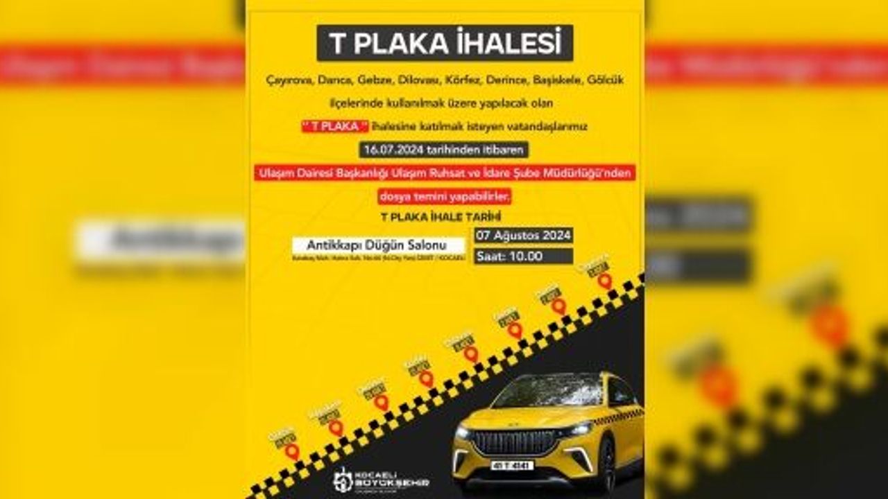 86 T PLAKA İÇİN SON 5 GÜN