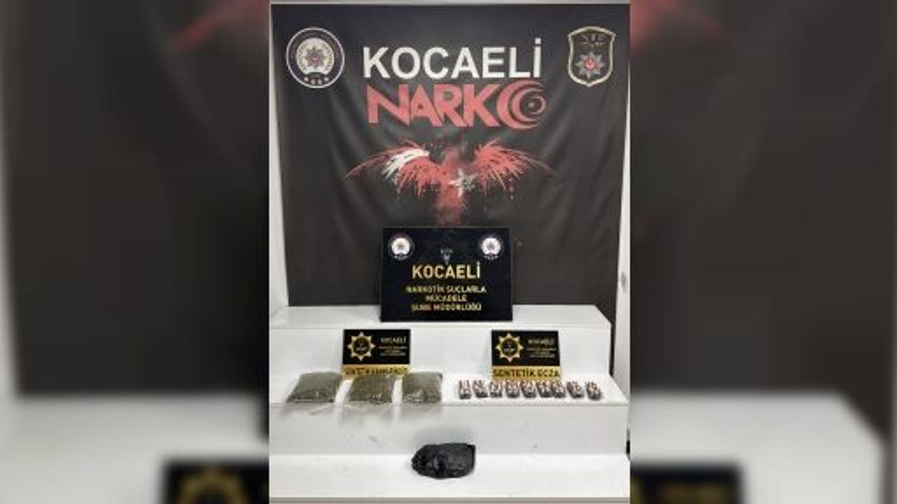 KOCAELİ'DE 1 KİLO 824 GRAM UYUŞTURUCU ELE GEÇİRİLDİ