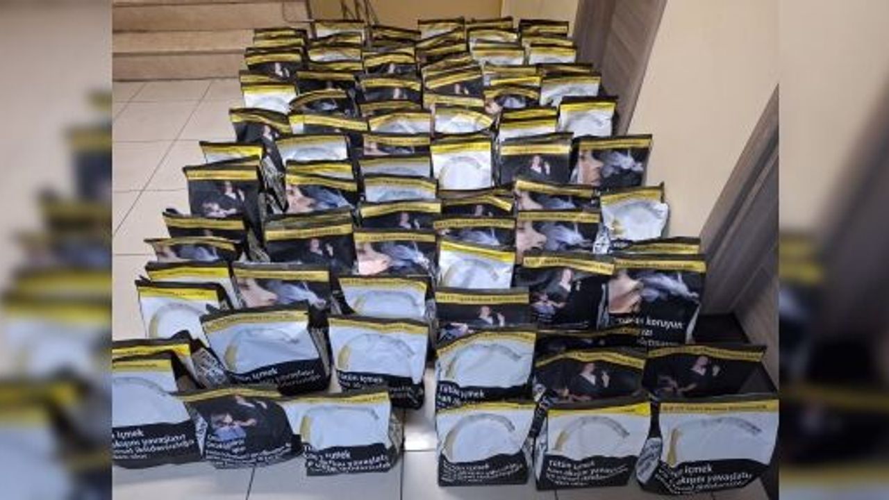 100 KİLO KAÇAK TÜTÜN ELE GEÇİRİLDİ