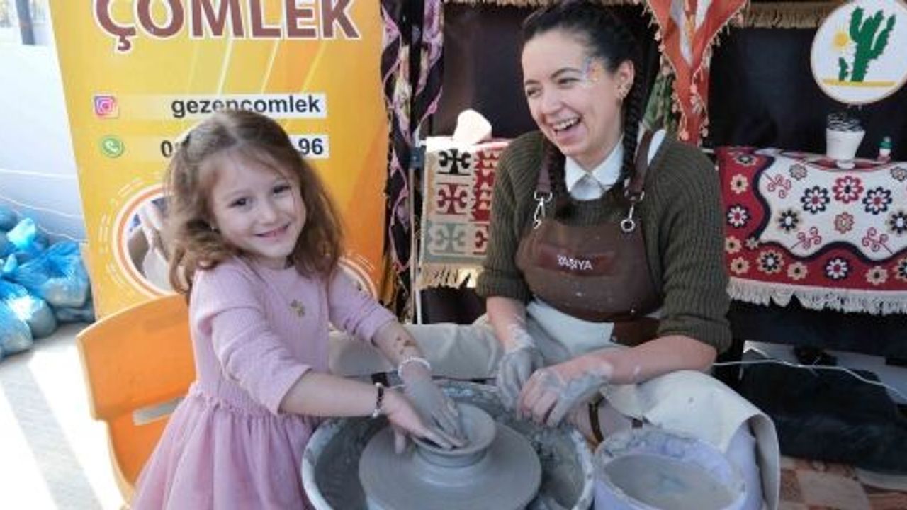 “Gezen Çömlek Atölyesi” Çocukların İlgi Odağı Oldu