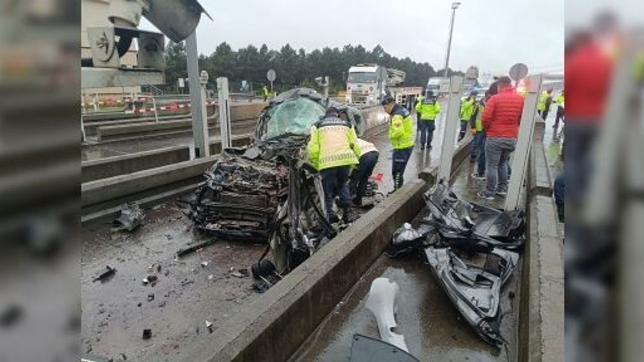 KUZEY MARMARA OTOYOLU GİŞELER’DE ARAÇ TIRIN ALTINA GİRDİ: 1 ÖLÜ