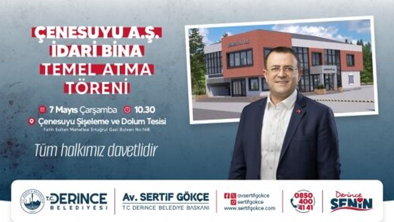 Çenesuyu İdari Binasının Temeli Atılıyor