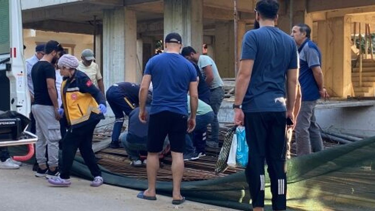 İnşaat İşçisi 3. Kattan Demirlerin Üzerine Düştü
