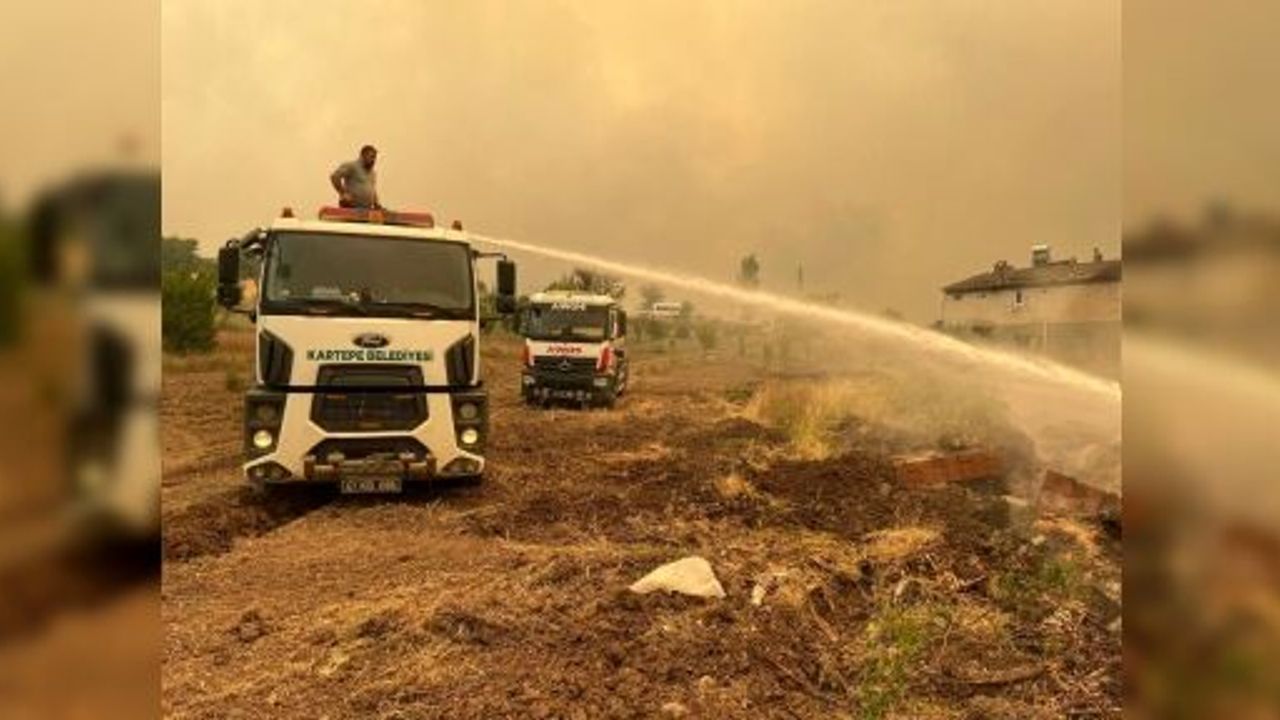 Kartepe Belediyesi’nden Taraklı Yangınına Müdahale Desteği