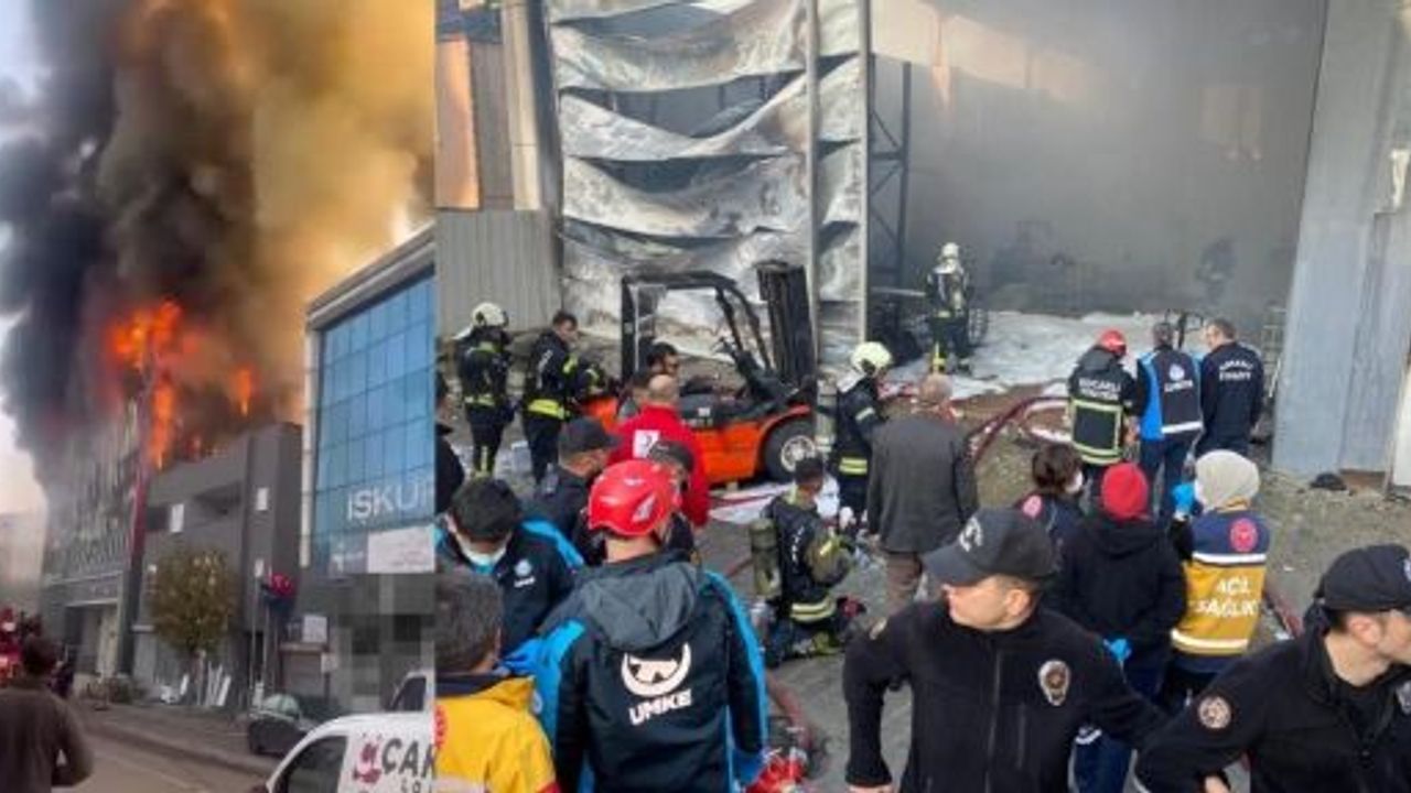 KOCAELİ'DE KOZMETİK FABRİKASINDA YANGIN: 6 ÖLÜ, 1 YARALI