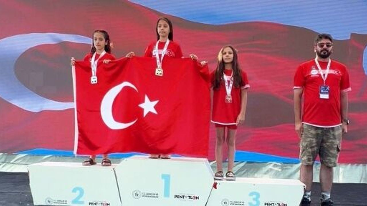 KÖRFEZLİ MODERN PENTATLON SPORCUSU DEVA ÇAKIR AVRUPA ÜÇÜNCÜSÜ OLDU