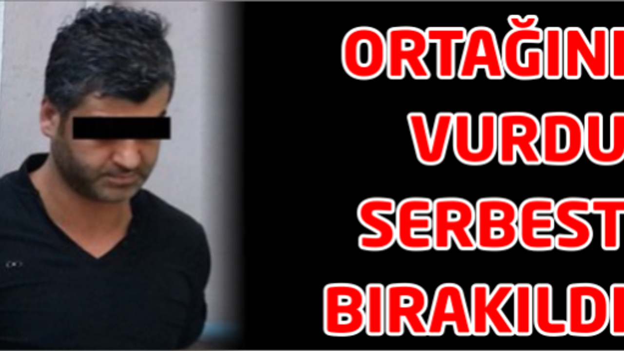 Eski ortağını silahla vurdu; serbest kaldı