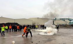 Büyükşehir İtfaiyesi’nden TCDD’ye Yangın Eğitimi