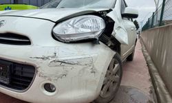 Çarptığı araca levye ile saldırdı, giderken ışıklı çiçek buketi bıraktı