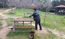 Gebze tabiat parkındaki donatı alanları yenilendi