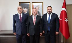 Başkan Ömeroğlu Ve Yıldırım'dan Kaymakam Çelik'e Hayırlı Olsun Ziyareti