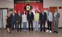 Özel körfez'im Lgs Türkiye Şampiyonu Ecrin Ece Kolay'dan Körfez Kaymakamı ve Körfez İlçe Milli Eğitim Müdürü’ne Ziyaret