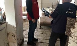 Başiskele'de selden etkilenen ailelere destek ziyareti