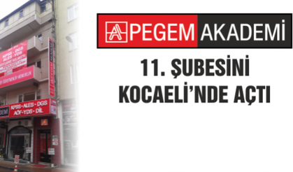 PEGEM AKADEMİ 11. Şubesini Kocaeli'de açtı