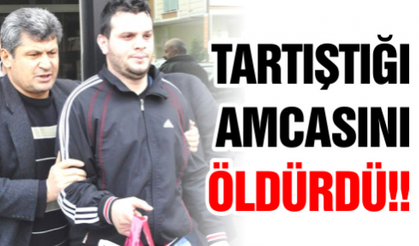 Tartıştığı Amcasını Öldürdü