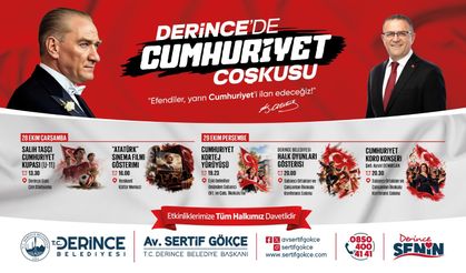 Cumhuriyet Coşkusu Derince’yi Saracak