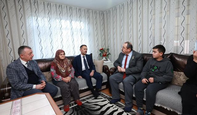 İlk Ziyaret Şehit Ailelerine Yapıldı