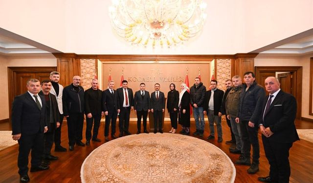 Kocaeli Manav Kültürü Dernekleri Federasyonu’ndan  Vali İlhami Aktaş’a Ziyaret
