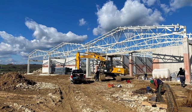 Kandıra Fındık Deposu'nda yapısal imalatlar tamamlandı