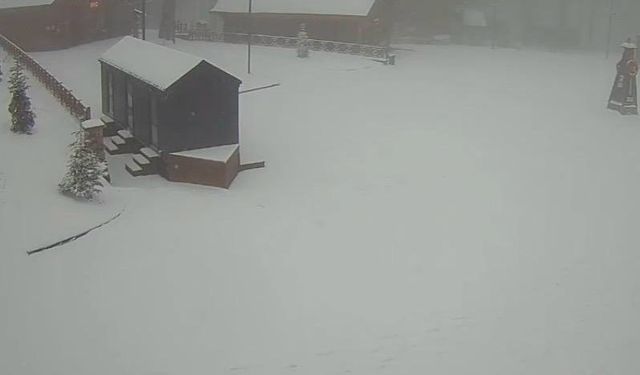 Kartepe'de lapa lapa kar yağıyor