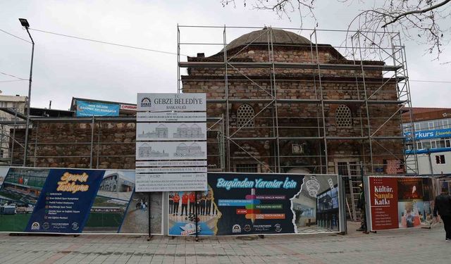 Gebze'de 5 asırlık tarihi hamam restorasyonla ayağa kaldırılıyor