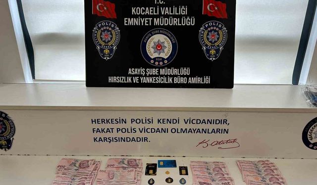 İçinde altın bulunan çelik kasayı çaldı, polis evinde yakaladı