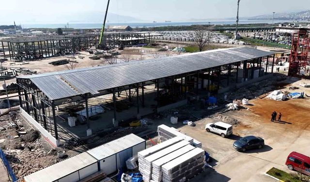 Kocaeli'de itfaiye depo binasının yüzde 80'i tamamlandı