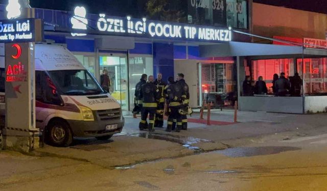 Çocuk tıp merkezinde korkutan yangın: Hastalar tahliye edildi
