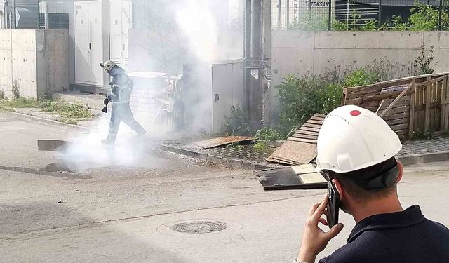 Körfez'de trafo yangını paniğe neden oldu