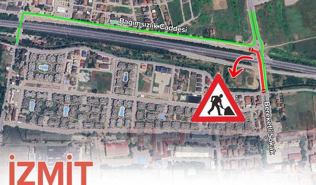 Çalışma Süresince Cadde Trafiğe Kapalı Kalacak