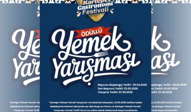 Kartepe Gastronomi Festivali Yemek Yarışması Başvuruları Başladı