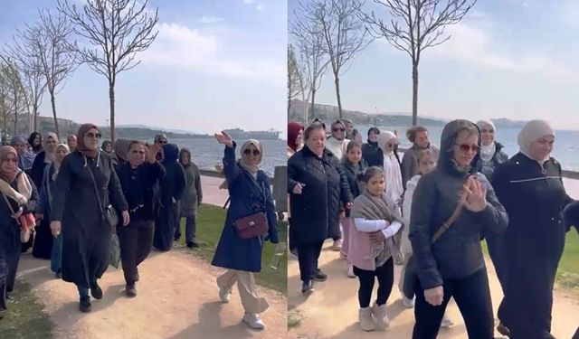 Körfezli Annelerin Sahilde Sağlık Yürüyüşü