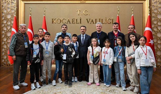 Erzurum Oltu Mehmet Akif Ersoy İlkokulu’ndan, Vali İlhami Aktaş'a Ziyaret