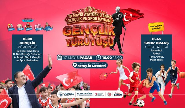 Derince’de 19 Mayıs Coşkusu Şölene Dönüşecek