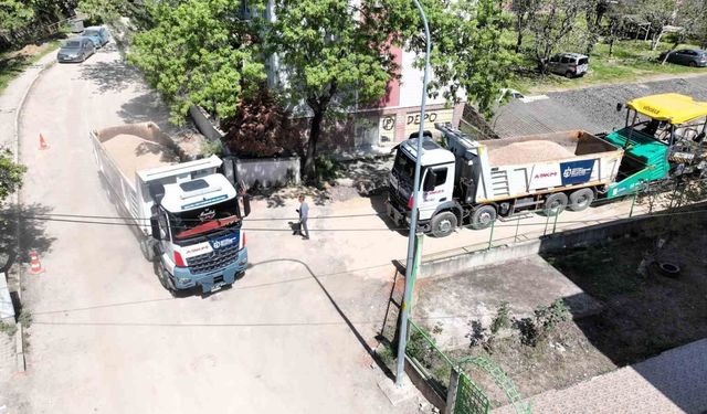 Körfez'de 22 kilometrelik üstyapı çalışması